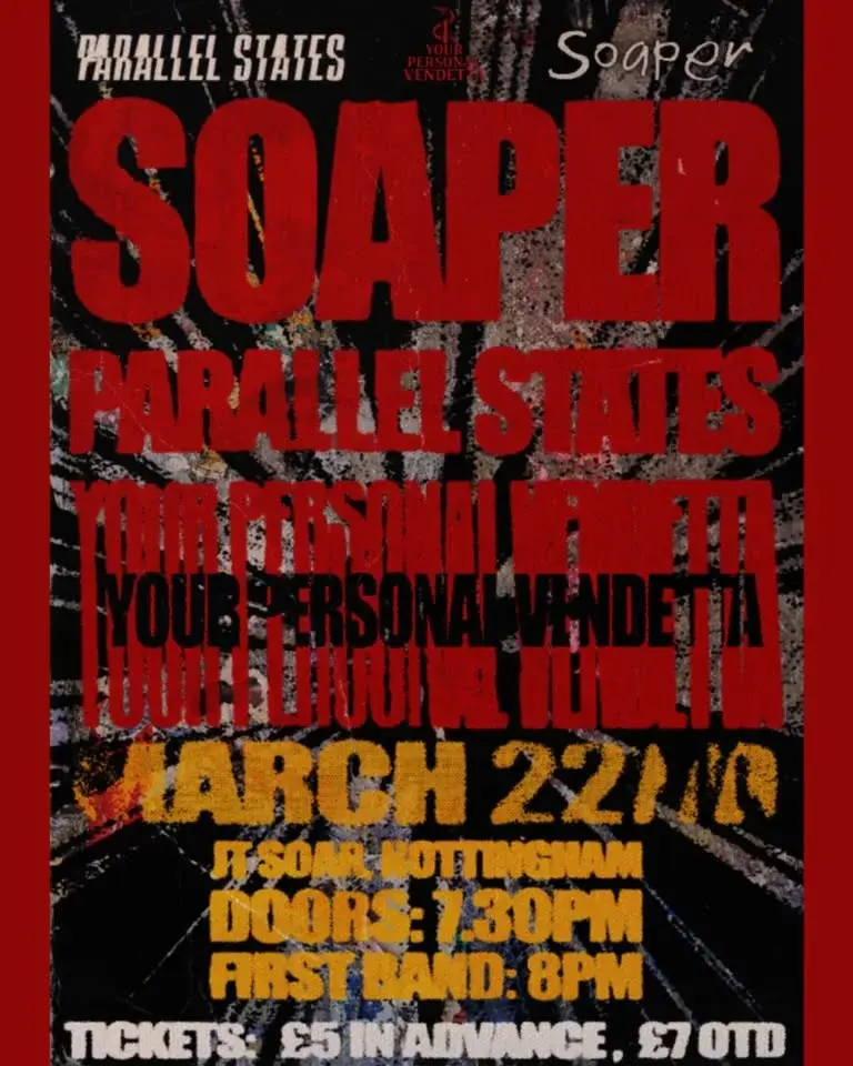 SOAPER/PARALLEL STATES/YOUR PERSONAL VENDETTA 