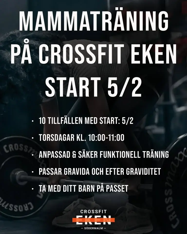 Mamma/Pappaträning på CrossFit Eken