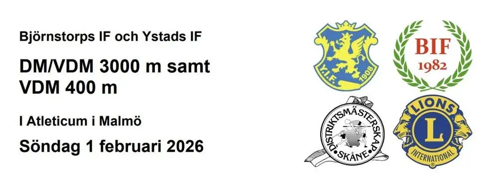 DM/VDM 3000 m & VDM 400 m – Atleticum 2026