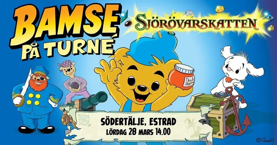 Bamse och Sjörövarskatten | Södertälje, Estrad