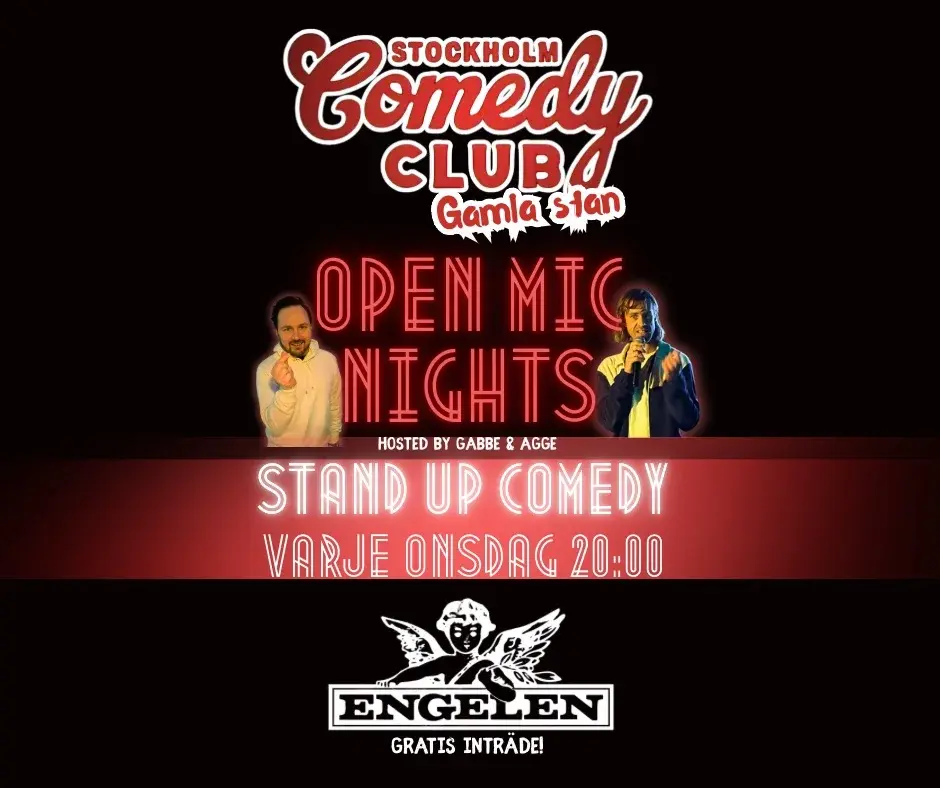 Stockholm comedy club - open mic onsdagar🎙️