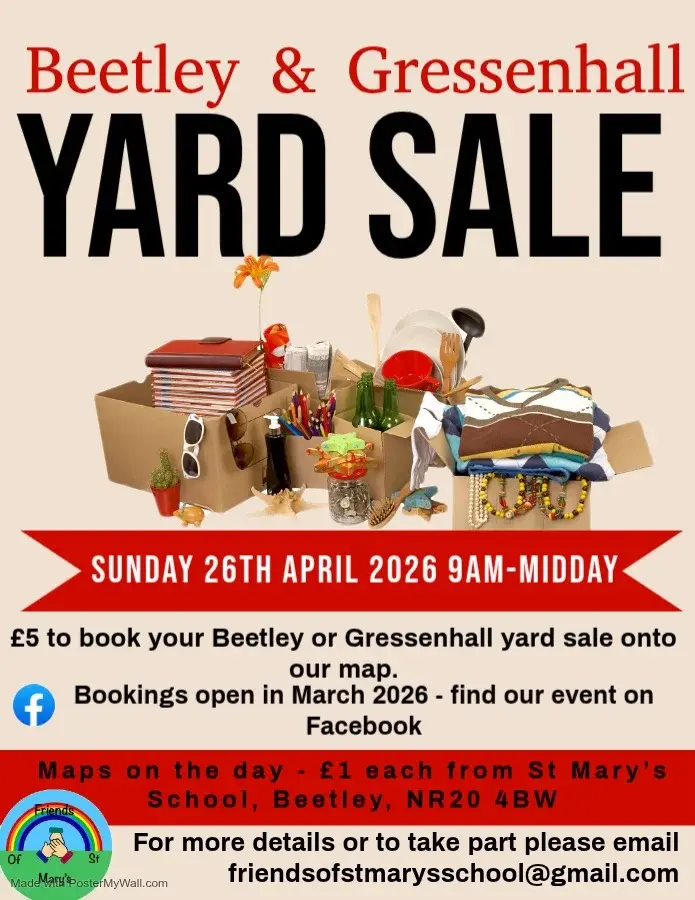 Beetley & Gressenhall community yard sale 