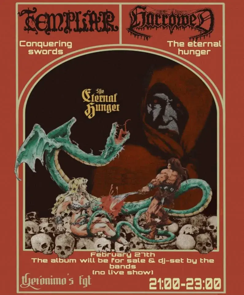 Album release for "The Eternal Hunger" & ”Conquering Swords”