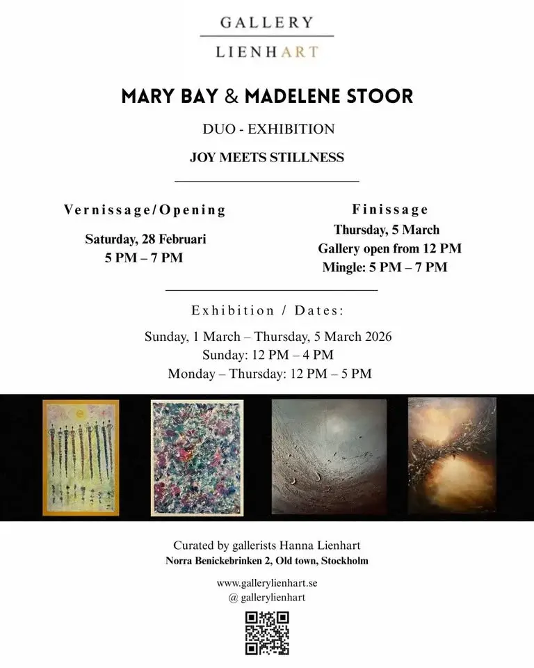 Mary Bay & Madelene Stoor – Utställning “Joy Meets Stillness” | Duo Exhibition på Gallery Lienhart
