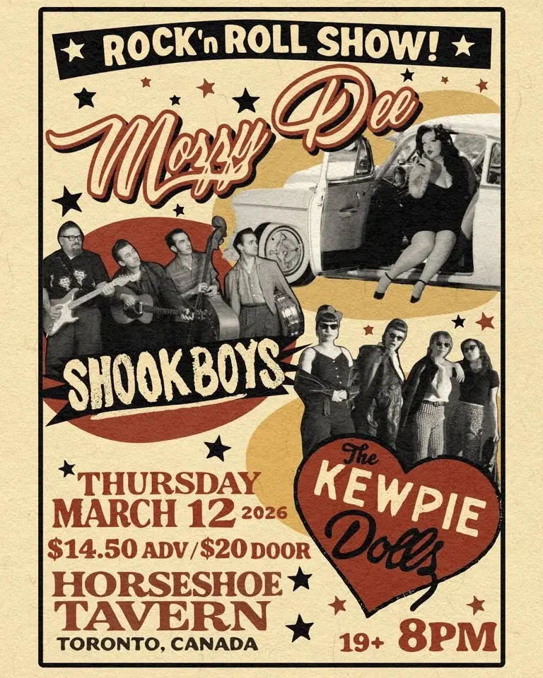 Mozzy Dee with Kewpie Dolls and the Shook Boys at the Horseshoe Tavern