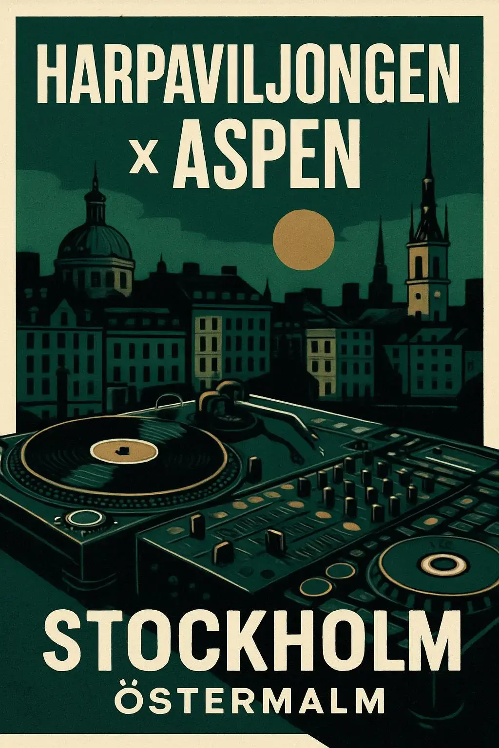 🎶 HARPAVILJONGEN X ASPEN – Elektronisk musikfest i Östermalm 🎧✨