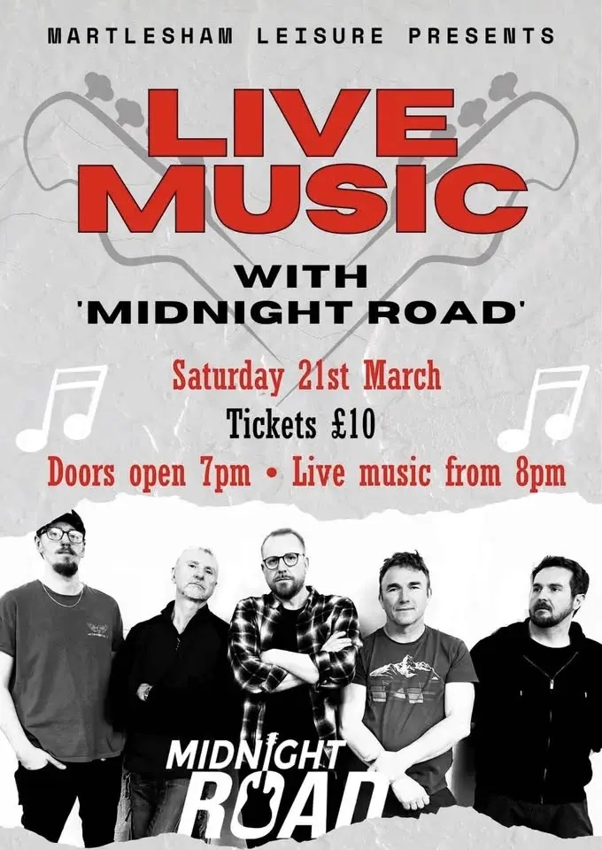 Midnight Road - at Martlesham Leisure!