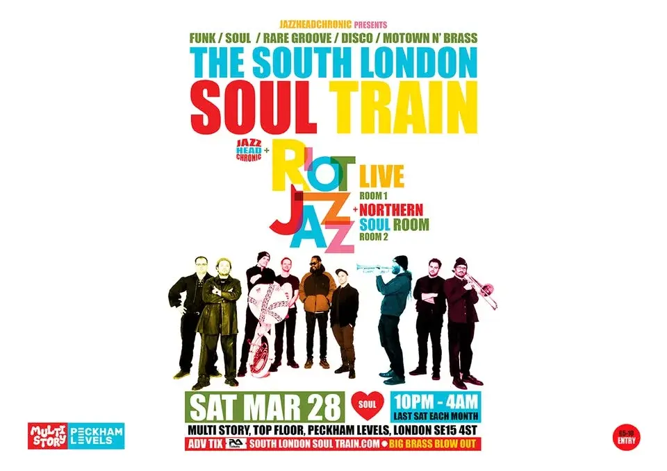 The South London Soul Train with Riot Jazz (Live) + More in 2 Rooms