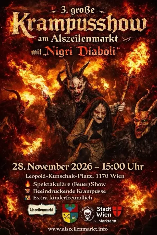 3. Große Krampusshow am Alszeilenmarkt 
