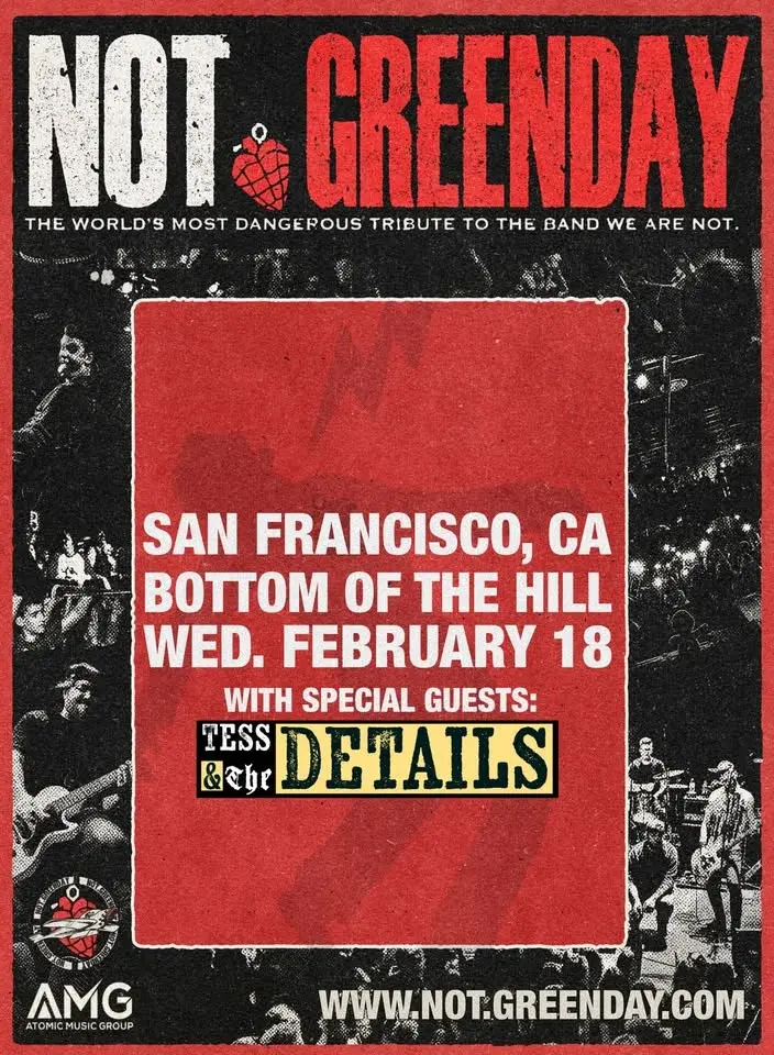 NOT.GREENDAY ~ Tess & the Details ~ Thomas Nicholas Band