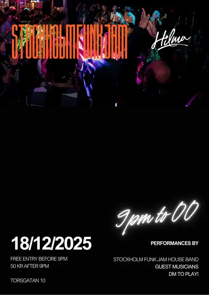 Stockholm Funk Jam - the last jam of the year! 