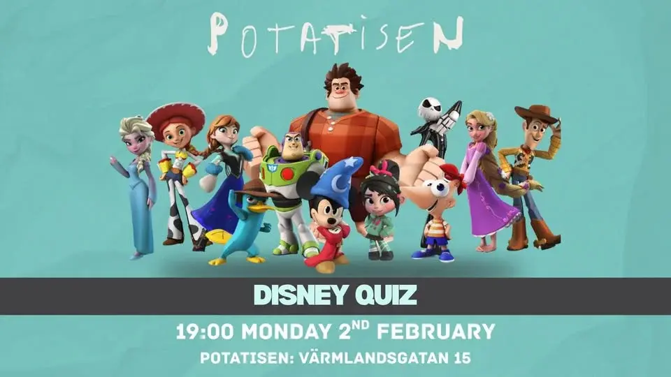 🎶 Monday 2nd February - Disney knowledge quiz & karaoke! 🎤🍹