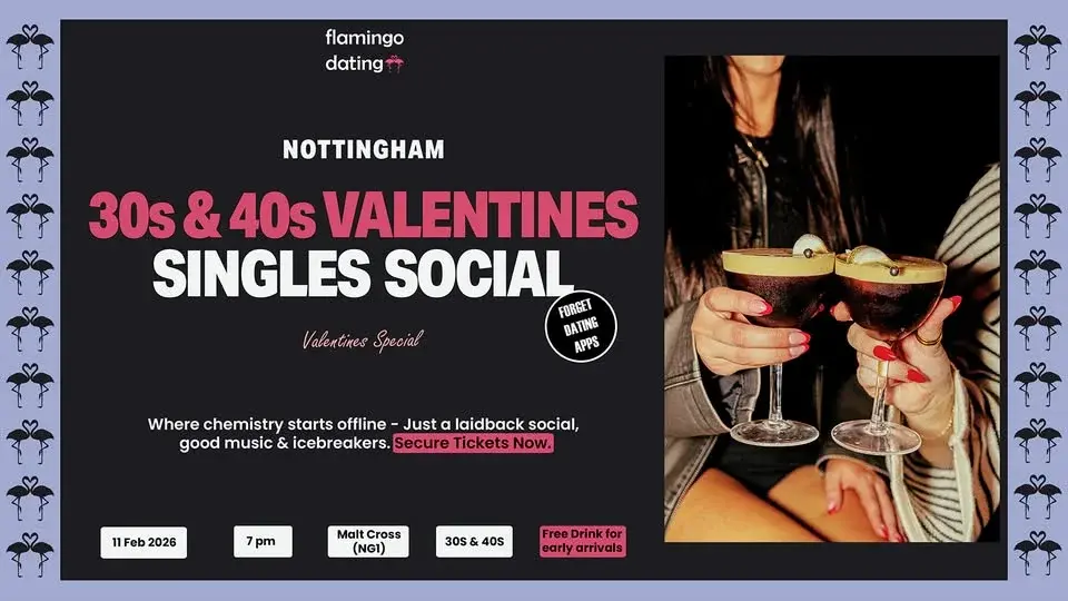 Valentines Singles Social | 30s & 40s | @Malt Cross 🦩💙