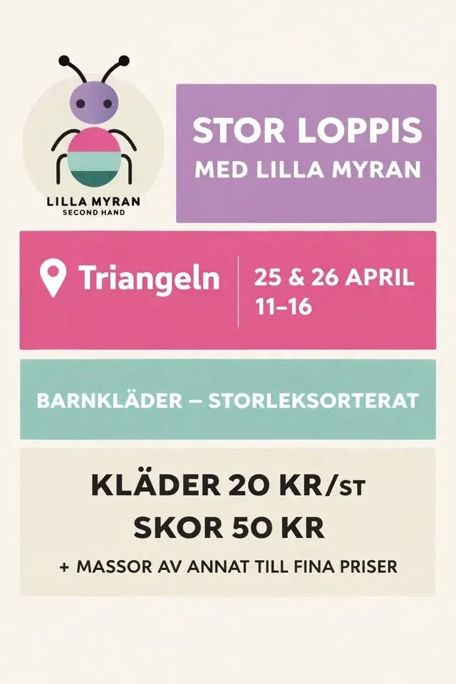 Stor barnloppis på Triangeln 