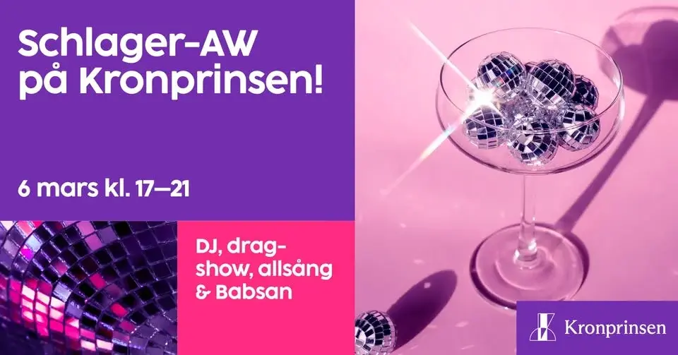 Schlager after work på Kronprinsen!