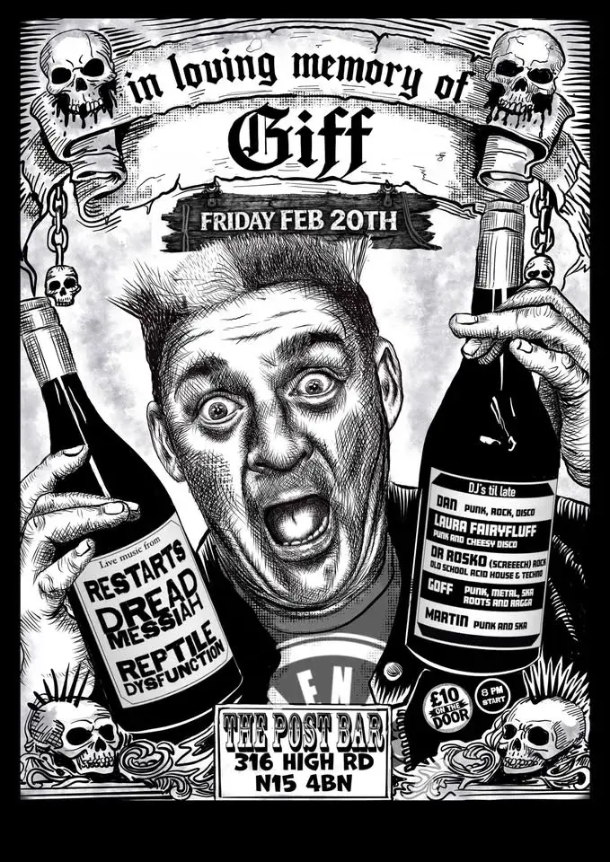 Punk night celebration of Giff (Andrew Gifford)