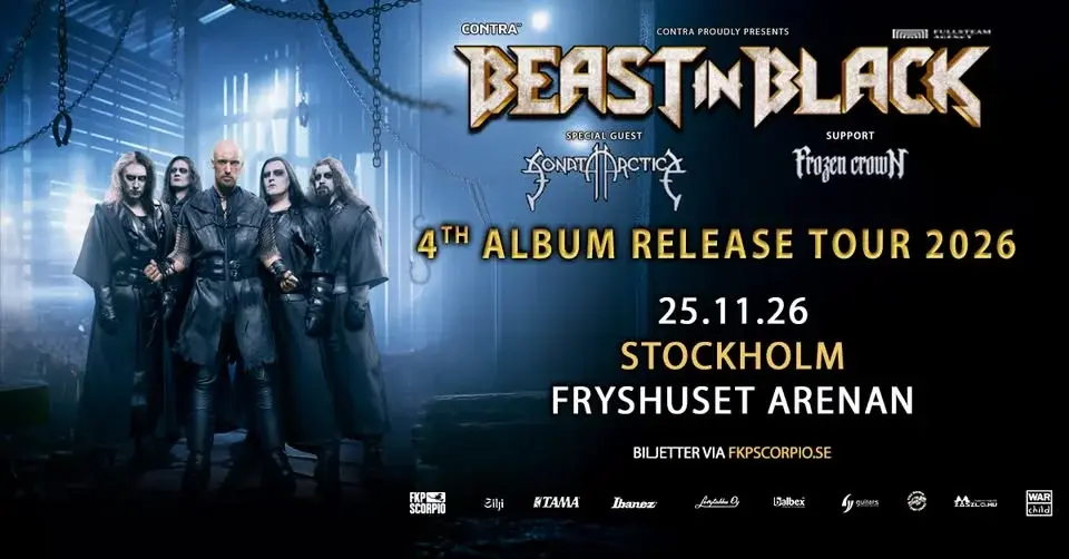 Beast In Black - 4th album release tour - Stockholm