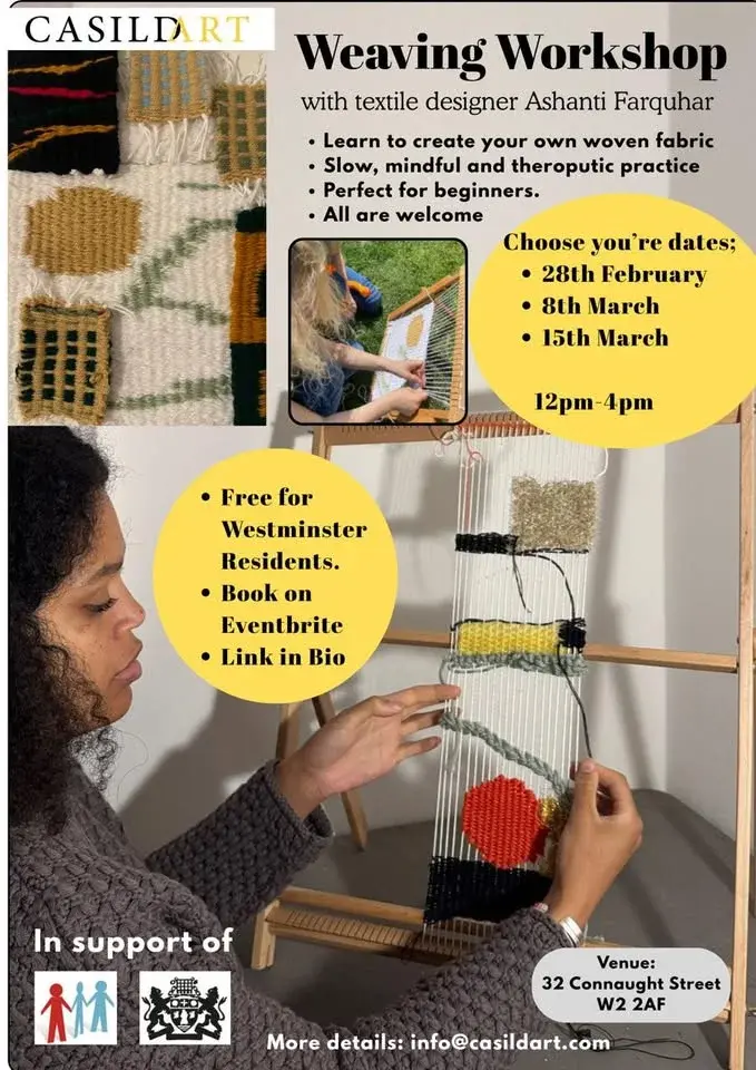 Weaving workshop with Ashanti