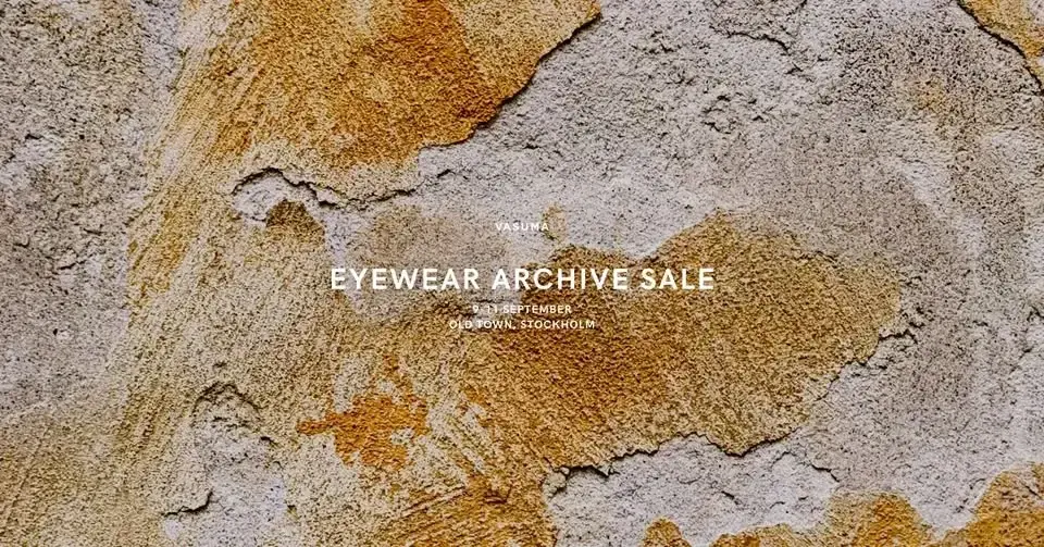 EYEWEAR ARCHIVE SALE
