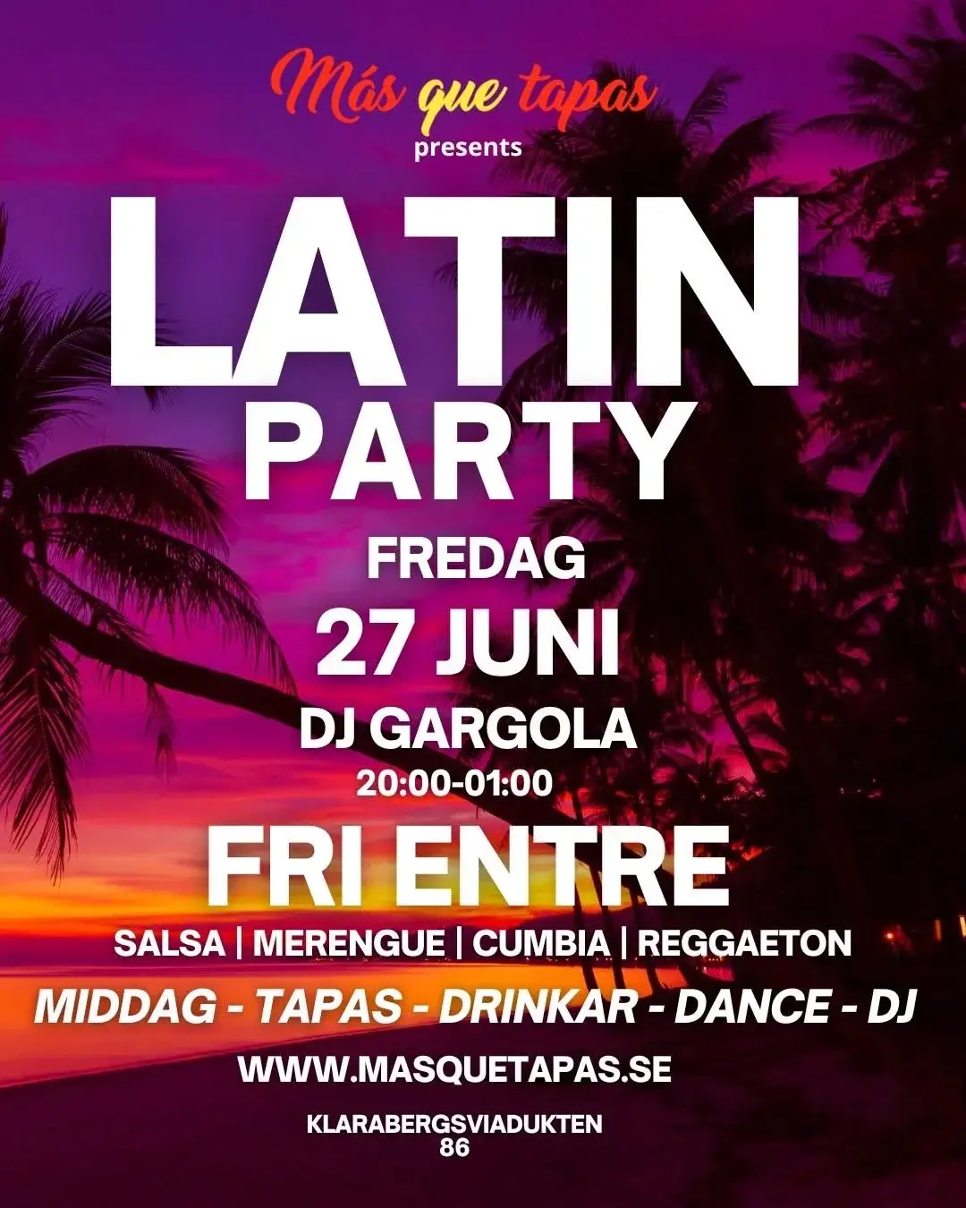 🔥 Latin Party med DJ Gargola på Masquetapas! 💃🎶