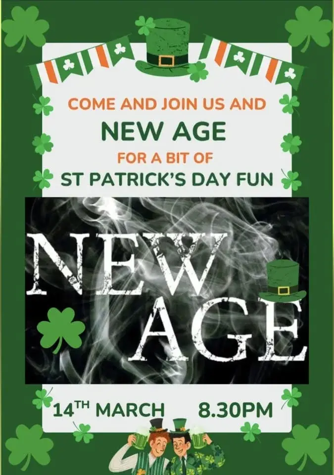 New Age * LIVE BAND * Does St Patrick's Day