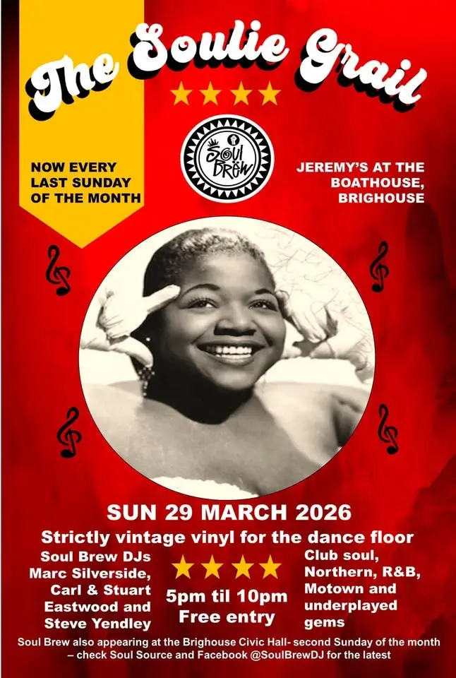 Now every last Sunday ⭐️Soul Brew vinyl session ⭐️ 5pm start ⭐️ free entry