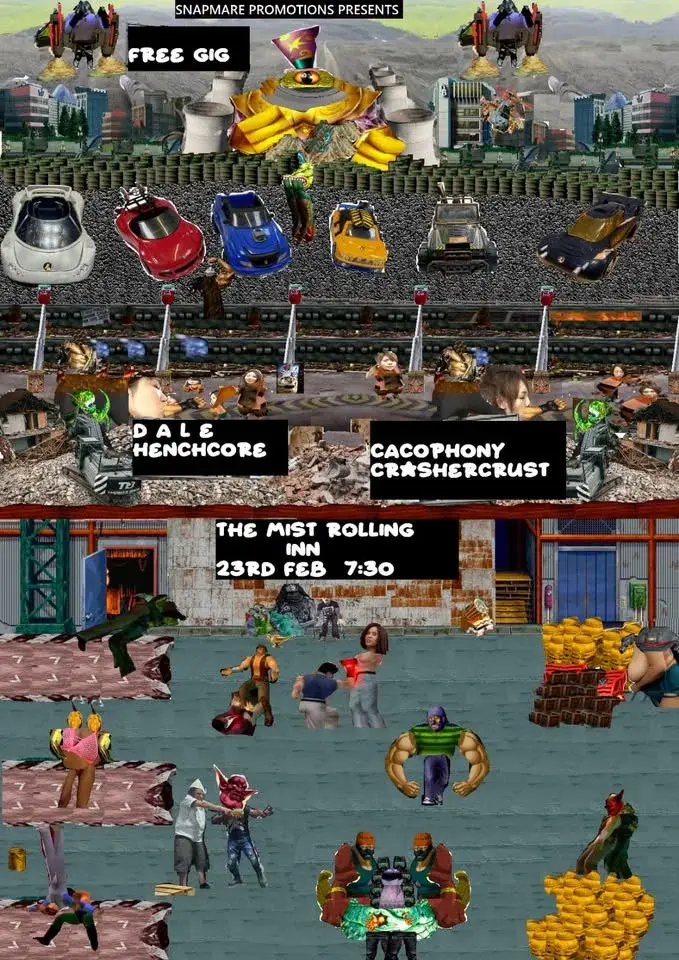 SNAPMARE PRESENTS: CACOPHONY & DALE AT MIST ROLLIN INN