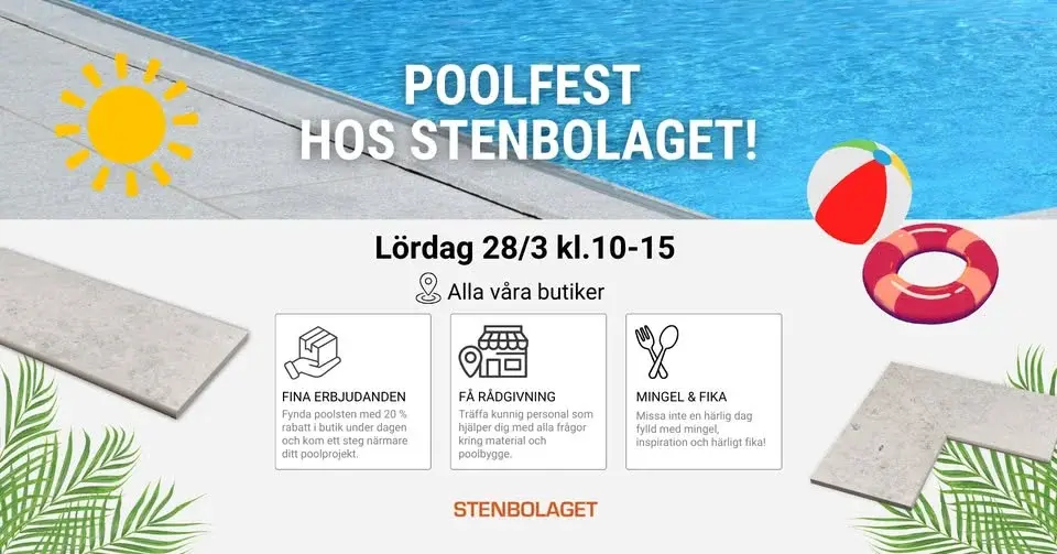 POOLFEST HOS STENBOLAGET HUDDINGE