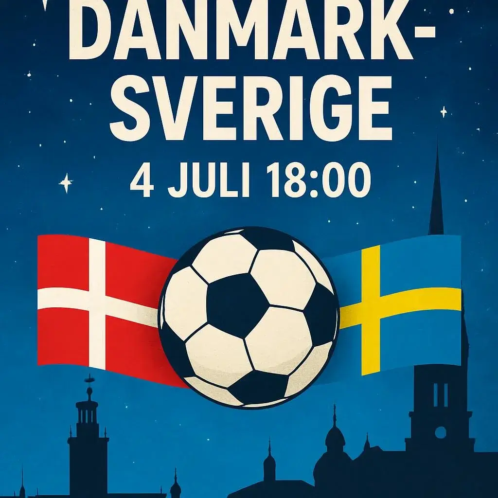 🇩🇰⚽️ DANMARK - SVERIGE | Fotbolls-EM under stjärnorna 🇸🇪✨