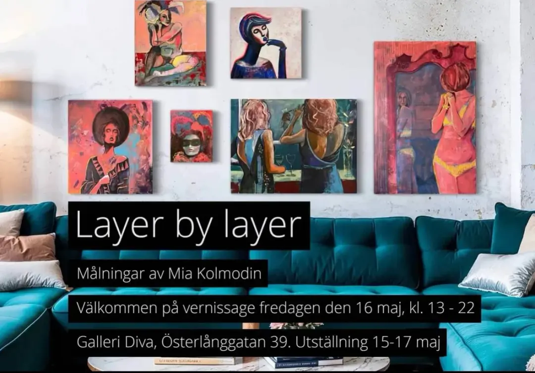 Layer by layer – konstutställning av Mia Kolmodin 🎨✨
