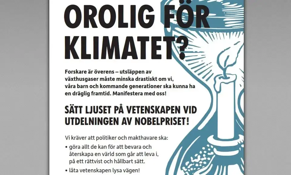 Ljuset på vetenskapen vid utdelningen av Nobelpriset!