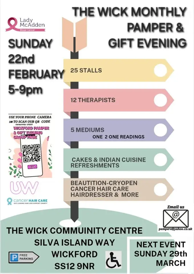 (FEBRUARY)WICK MONTHLY PAMPER & GIFT EVENING SUNDAY FEBRUARY 22nd 5-9 pm ๐ฃ๐งโ๏ธ๐ฎ