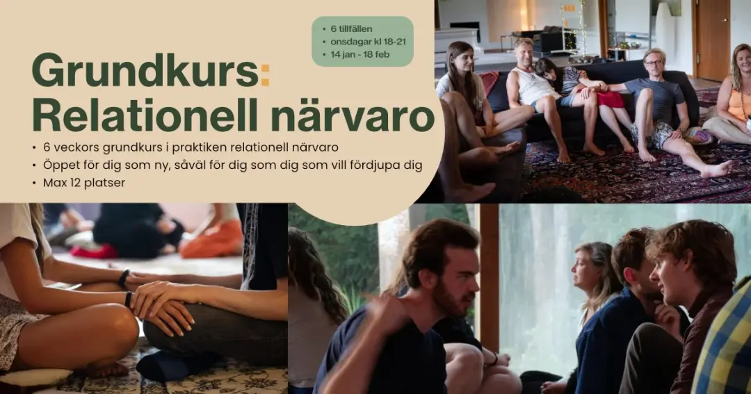 Grundkurs i relationell närvaro (14 jan-18 feb) [SLUTSÅLD]