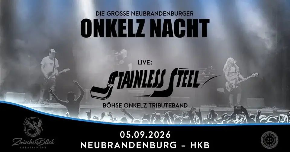 Die große Onkelz Nacht - mit Stainless Steel • Neubrandenburg • 05.09.2026