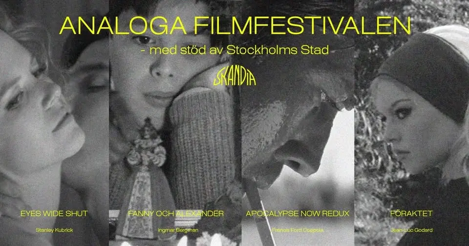 Analoga Filmfestivalen på Bio Skandia 12 dec - 31 jan