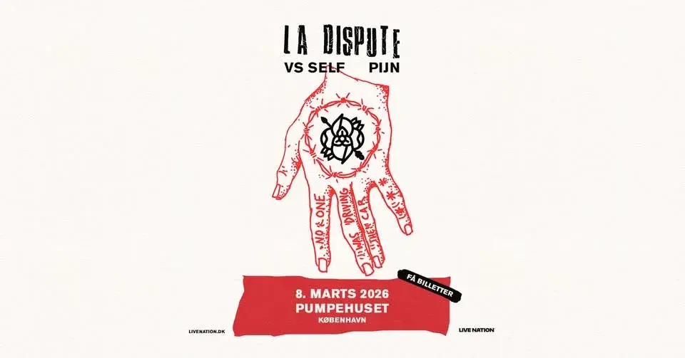 La Dispute [Support: Vs Self + Pijn] // Pumpehuset // 8. marts 2026 - FÅ BILLETTER