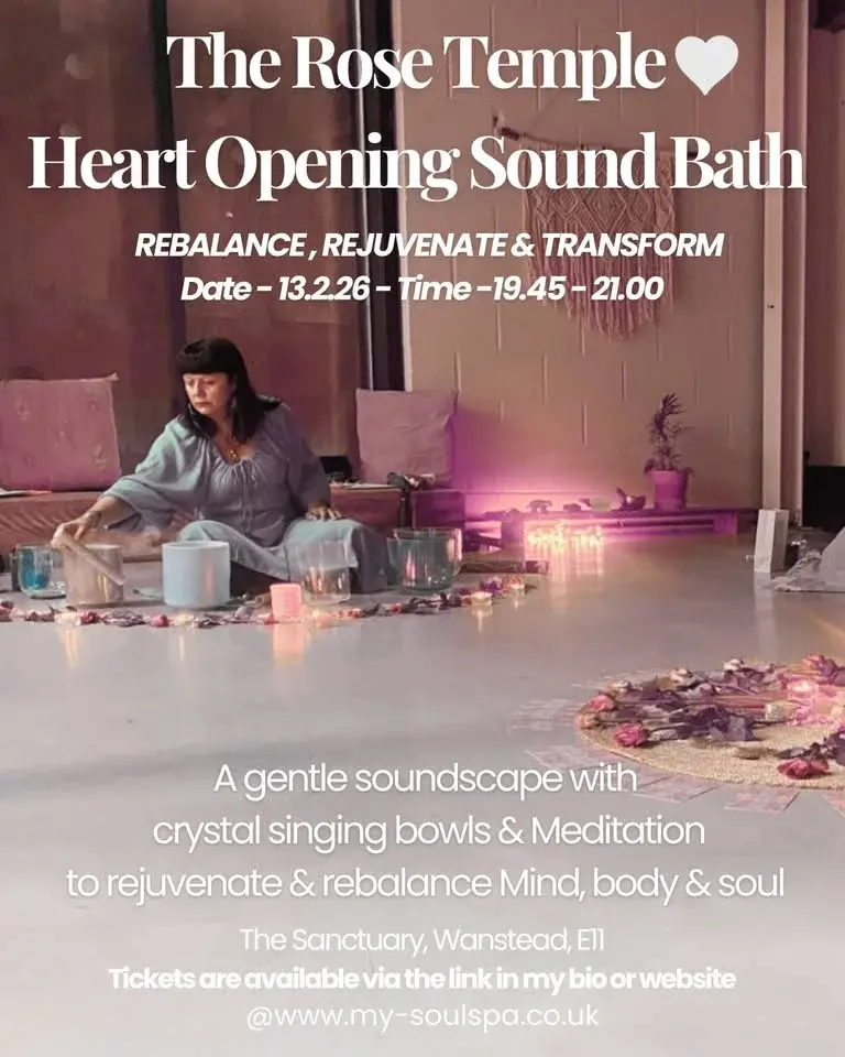 The Rose Temple - A Candlelit Heart-Opening Crystal Bowl Sound Healing Ceremony