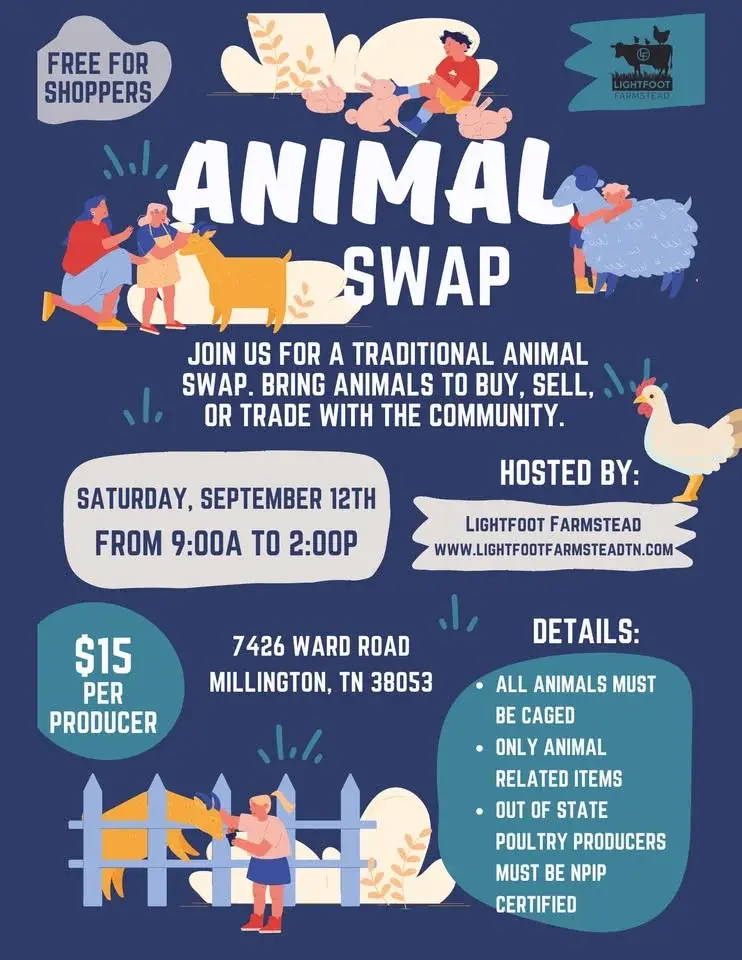 SEPTEMBER Animal Swap by Lightfoot Farmstead