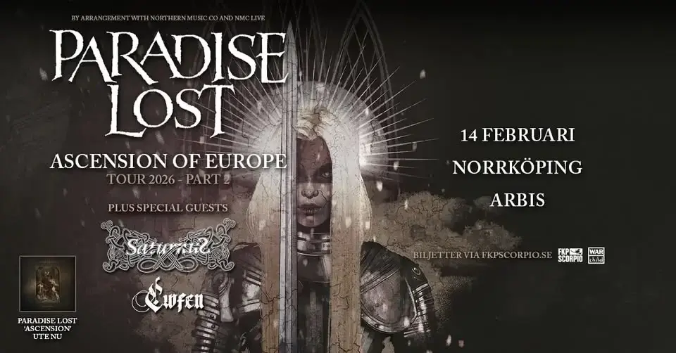 Paradise Lost + Special Guests: Saturnus + Cwfen | Norrköping