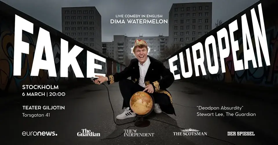 Dima Watermelon: Fake European | Stand-Up Comedy in Stockholm