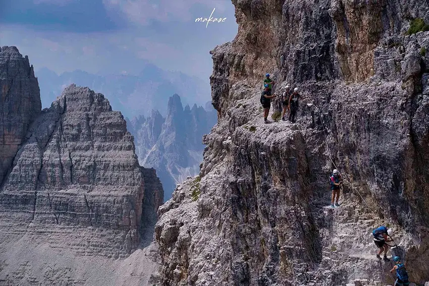 Dolomitok via ferrata túra II. - Extrém (haladó) via ferrata túra Cortina d'Ampezzo környékén