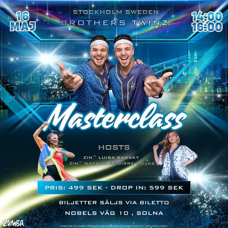 Zumba masterclass with Brothers Twinz