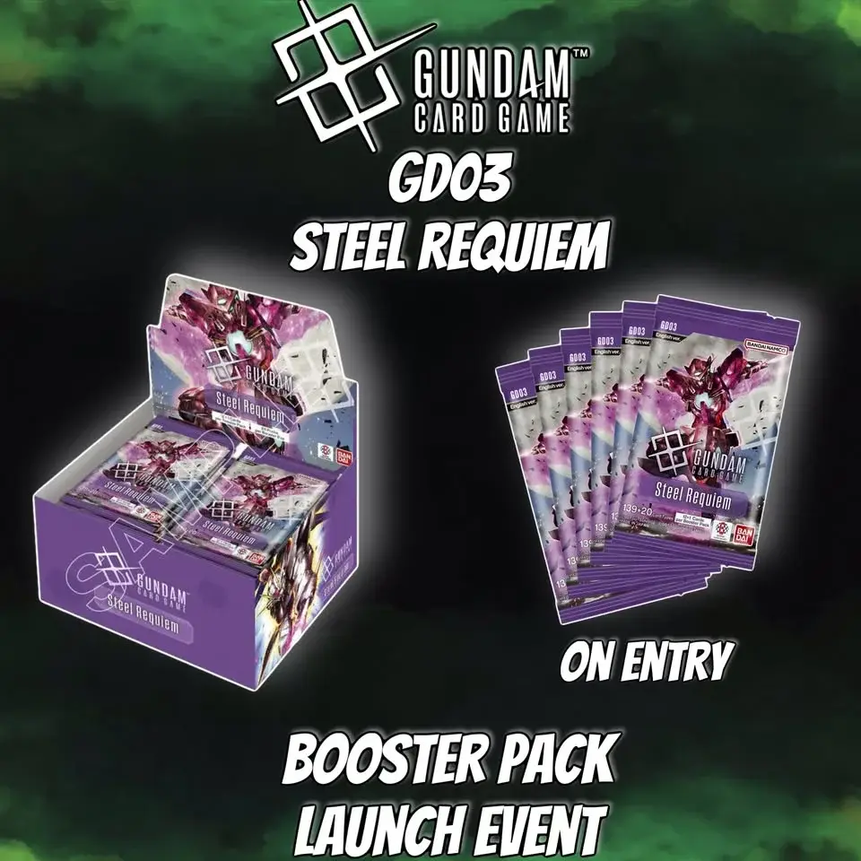 Gundam TCG GD03 Steel Requiem Booster Pack Launch Event