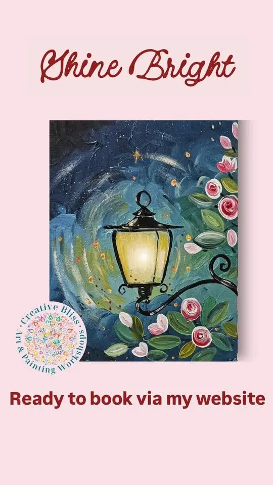 Shine Bright painting workshop at Miro Lounge Bristol