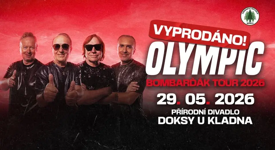 VYPRODÁNO - OLYMPIC | pátek 29.05.2026 | Přírodní divadlo Doksy u Kladna