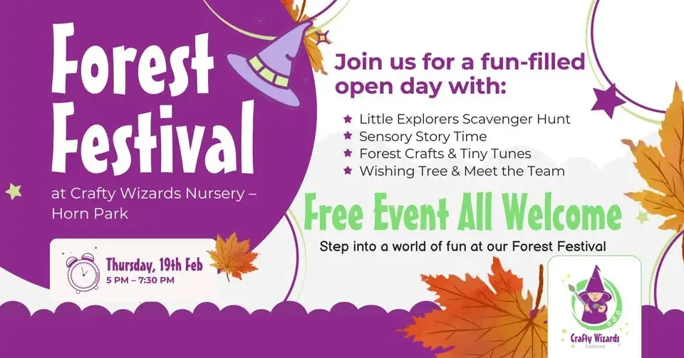 🌲✨ Step into the magic at our Forest Festival - Horn Park!