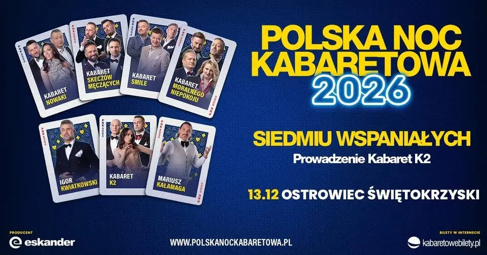 ⭐️13.12.2026 Ostrowiec Świętokrzyski⭐️ Polska Noc Kabaretowa 2026 • Siedmiu wspaniałych