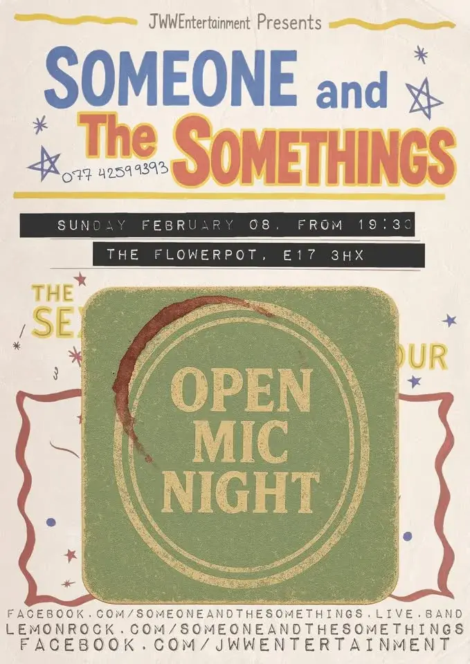 OPEN MIC NIGHT, Hosted by S1ATS! x