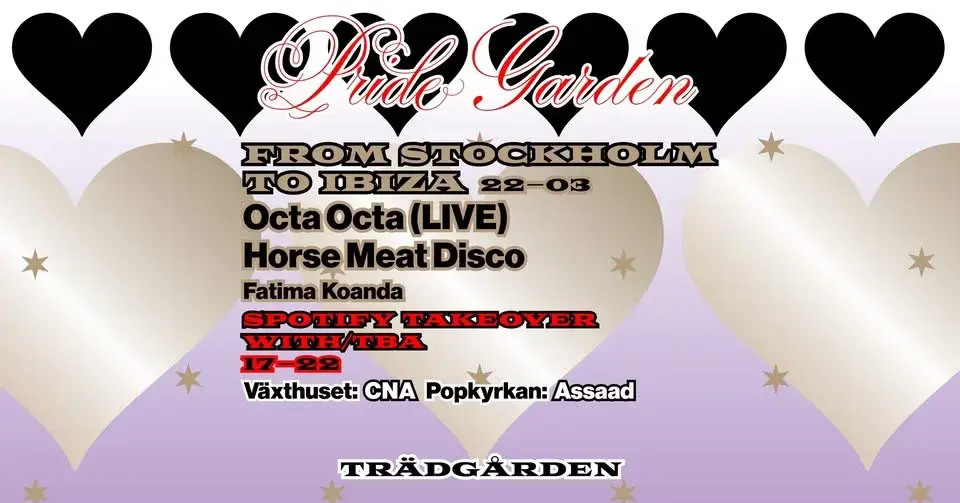 Pride Garden: From Stockholm to Ibiza – Avslutningsrave 🌈🎶