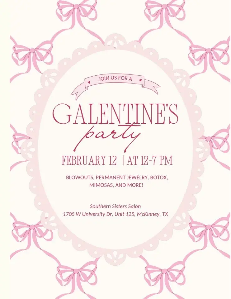 💖 Galentine’s Party at Southern Sisters Salon! 💖